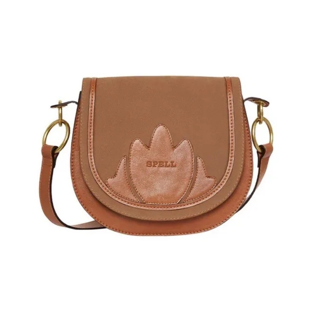 Spell & The Gypsy Collective *Vista* brown leather crossbody shoulder bag purse